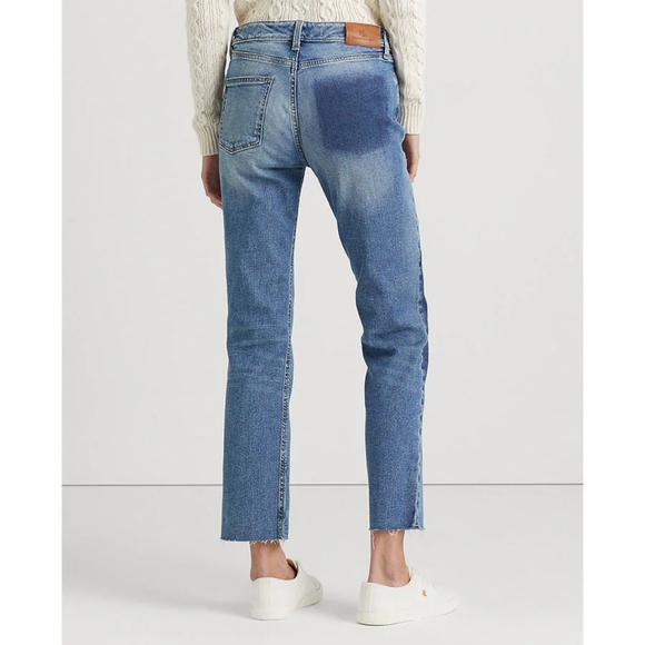 Ralph Lauren High-Rise Straight Cropped Jean - Picture 3 of 5